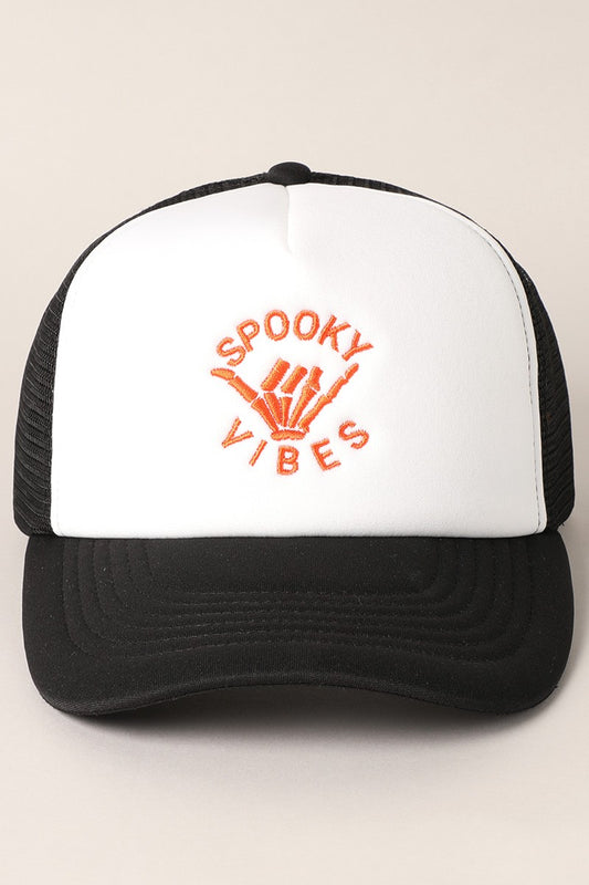 Spooky Vibes  - Embroidered  Foam Trucker Hat