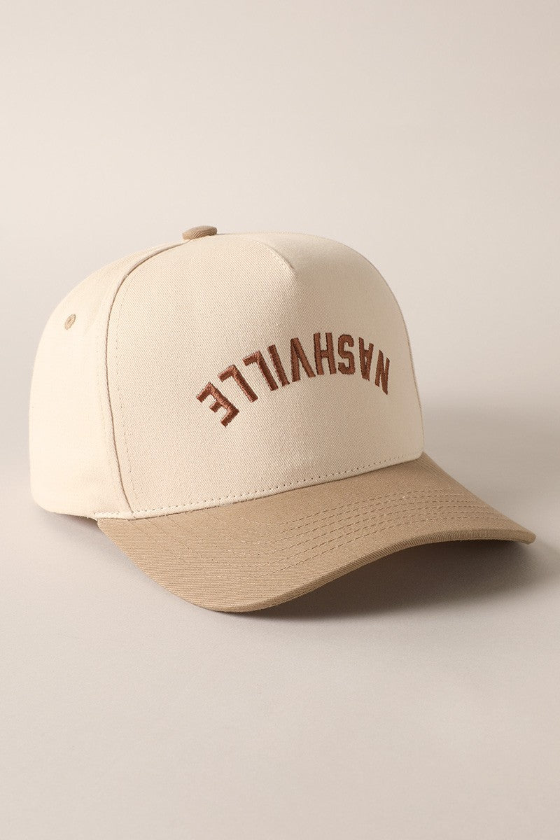 NASHVILLE upside down - Embroidered cap