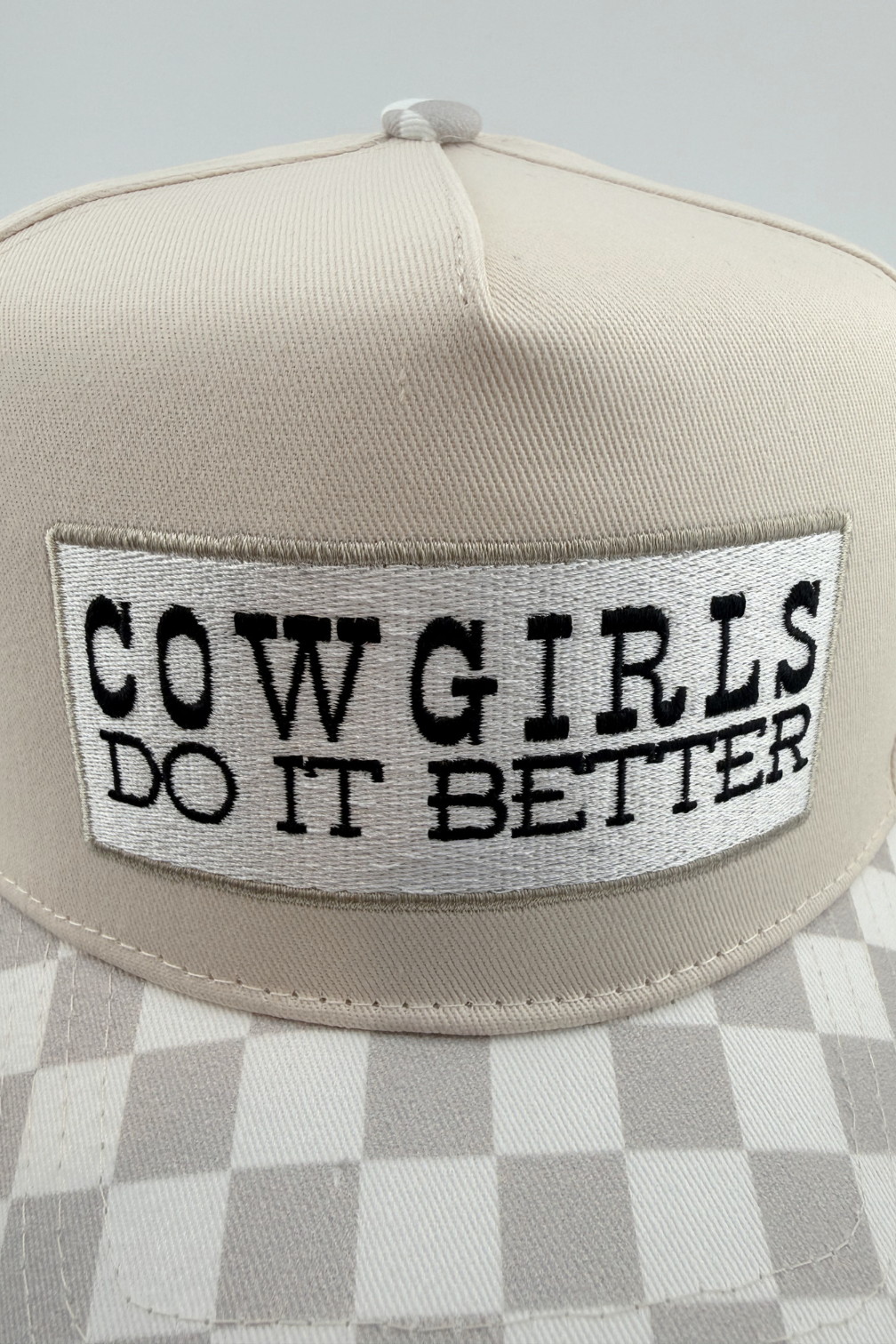 TRR - Cotton Structured Hat - SNAP BACK - COWGIRLS DO IT BETTER