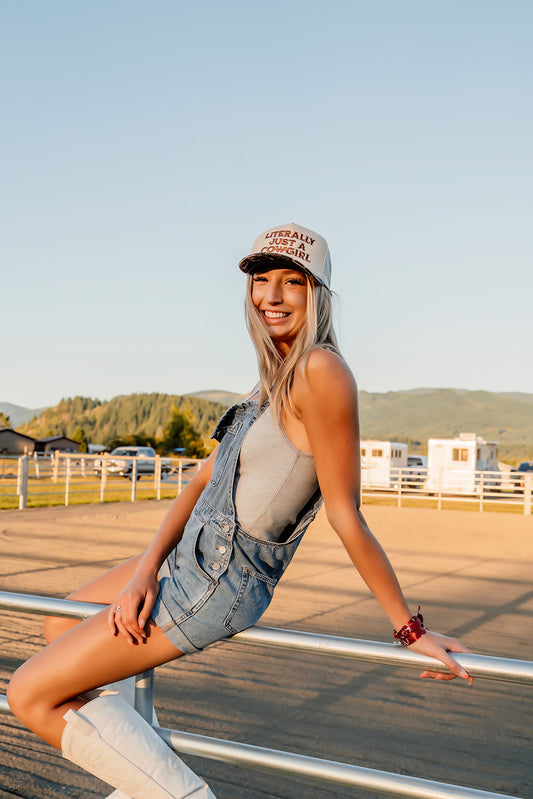 Literally Just A Cowgirl - Embroidered Hat
