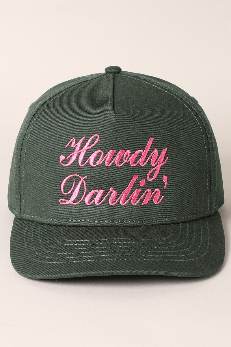 Howdy Darlin Embroidered Baseball Hat
