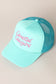 Coastal Cowgirl Embroidered Neon - Trucker Hat