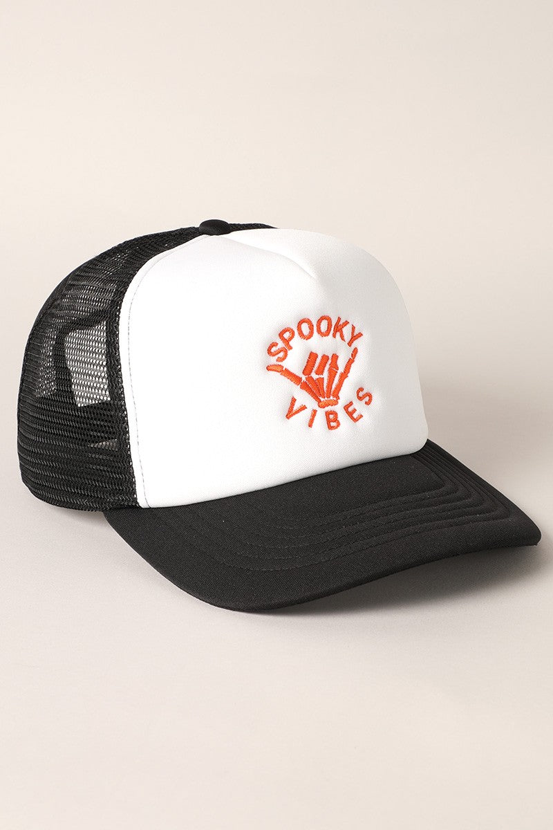 Spooky Vibes  - Embroidered  Foam Trucker Hat
