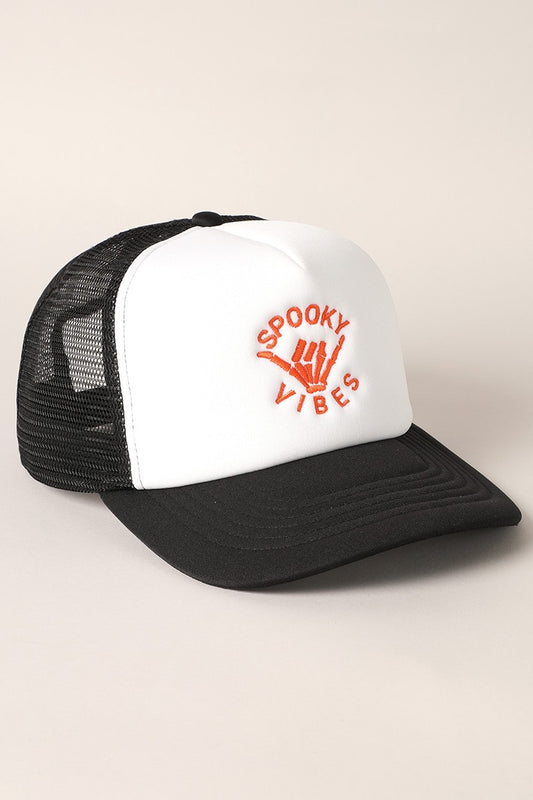 Spooky Vibes  - Embroidered  Foam Trucker Hat