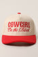 Cowgirl on the Block - Embroidered  Corduroy Trucker Hat