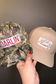Darlin Embroidered Patch on Camo Structured Cap
