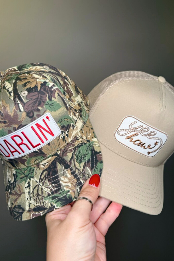 YeeHaw Embroidered Patch on Structured Cap