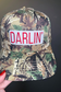 Darlin Embroidered Patch on Camo Structured Cap