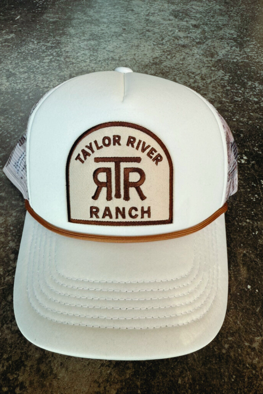 Taylor River Ranch - Embroidered Patch on Trucker Hat
