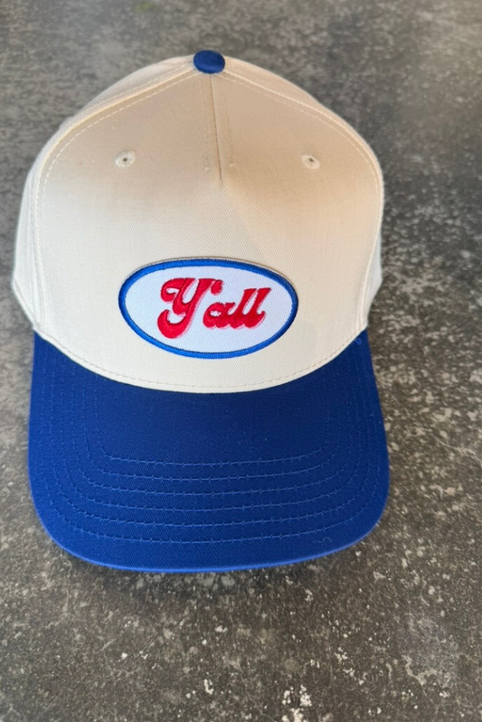 Y'all - Embroidered Patch on Structured Cap