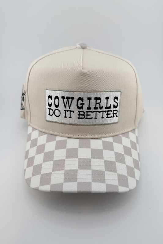 TRR - Cotton Structured Hat - SNAP BACK - COWGIRLS DO IT BETTER