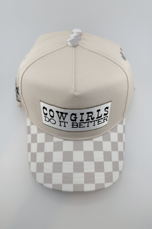 TRR - Cotton Structured Hat - SNAP BACK - COWGIRLS DO IT BETTER
