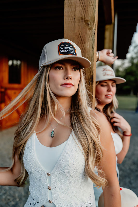 Western Girls Club - Embroidered  Patch on Trucker Hat