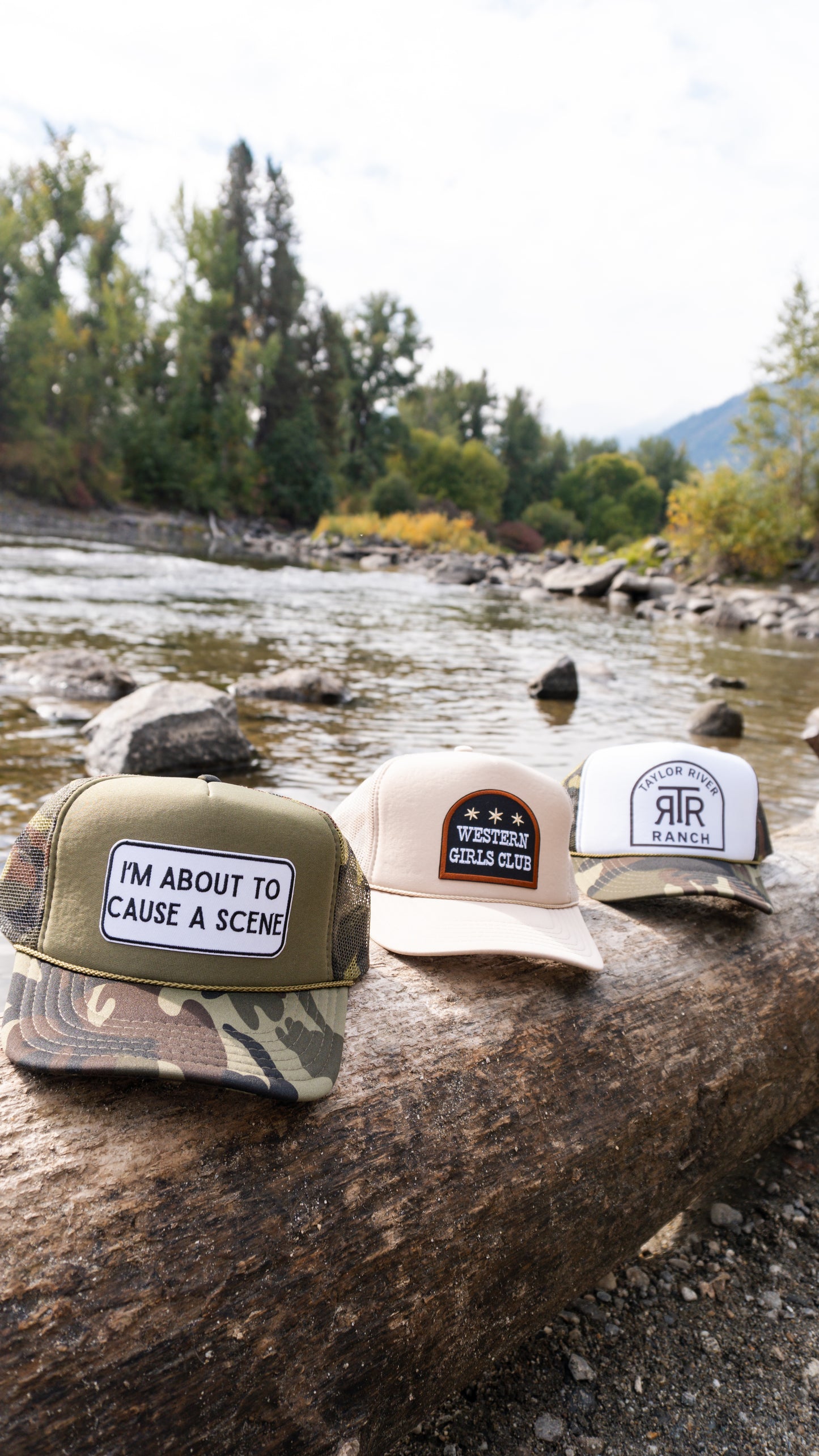 About to Cause a Scene - Embroidered  Patch on Trucker Hat