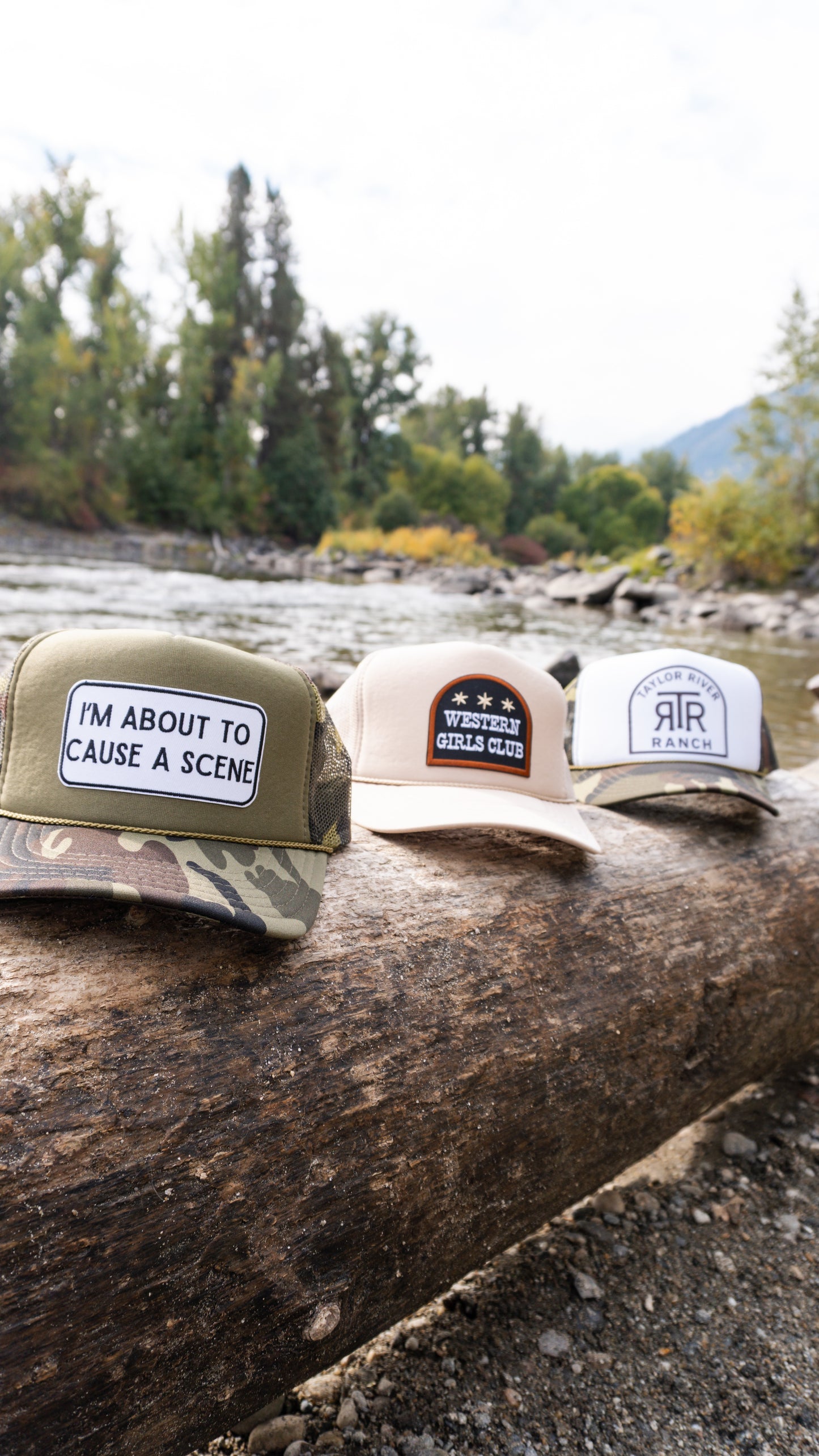 About to Cause a Scene - Embroidered  Patch on Trucker Hat